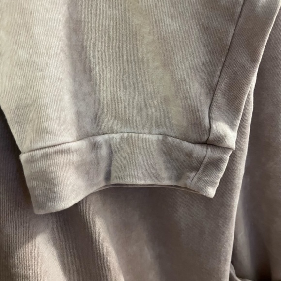 Sincerely Jules - V-Neck Sleeveless Mineral Wash Tan Harem Pant Jumpsuit - XL - Picture 4 of 6